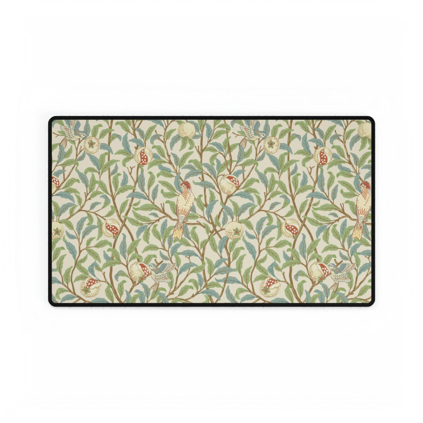 Desk Mat inspired by William Morris - Bird and Pomegranate Collection (Parchment)