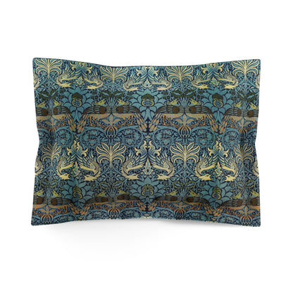 william-morris-co-microfibre-pillow-sham-peacock-and-dragon-collection-2