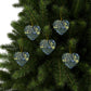 Ceramic Christmas Ornaments inspired by William Morris - Seaweed Collection (Blue Flower) - Double Sided Print: 1pc, 3pcs, 5pcs, 10pcs