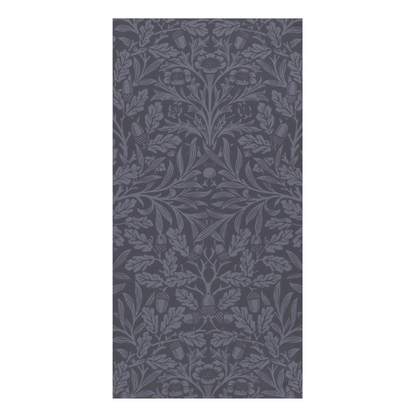Mink Cotton Towel – Luxe Charcoal Botanical Jacquard Beach & Bath Towel