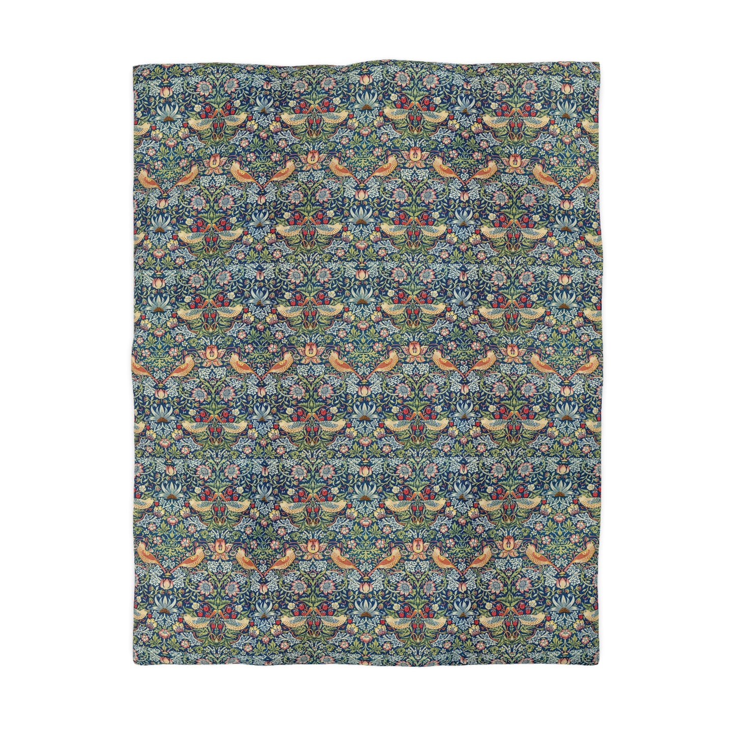 Duvet Cover inspired by William Morris - Strawberry Thief Collection (Indigo)