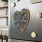 Wooden Christmas Ornaments inspired by William Morris - Seaweed Collection (Yellow Flower)