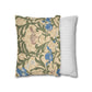 Faux Suede Cushion Cover inspired by William Morris - Blue Iris Collection