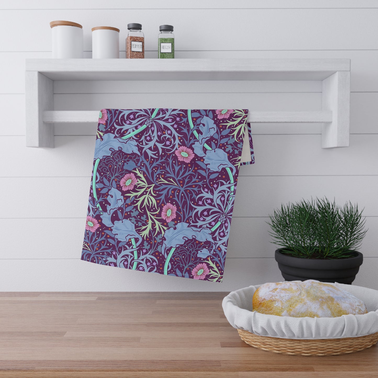 william-morris-co-kitchen-tea-towel-seaweed-collection-pink-flower-7