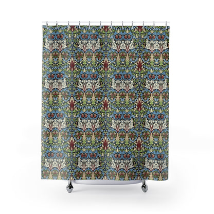 Shower Curtain inspired by William Morris - Snakeshead Collection