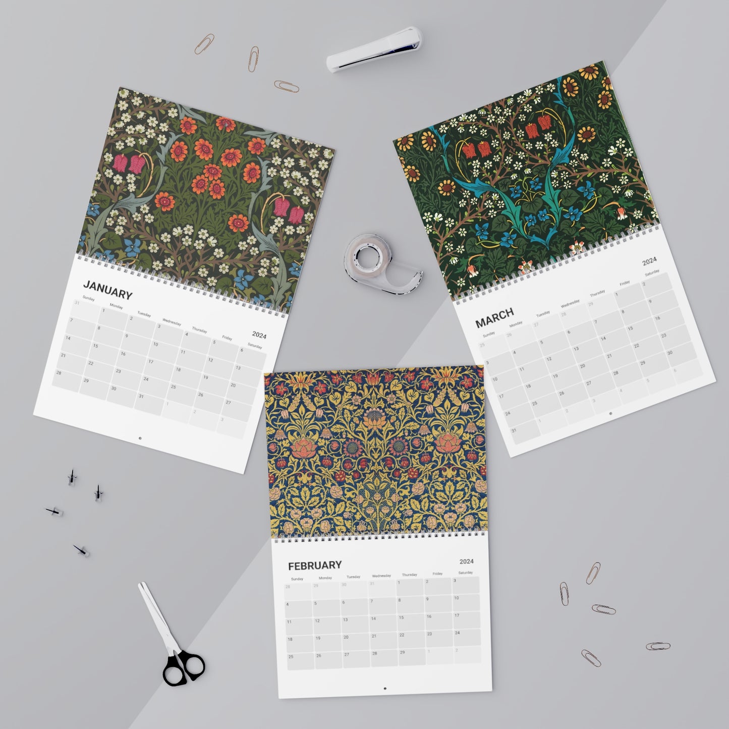 William Morris & Co Wall Calendar (2024)