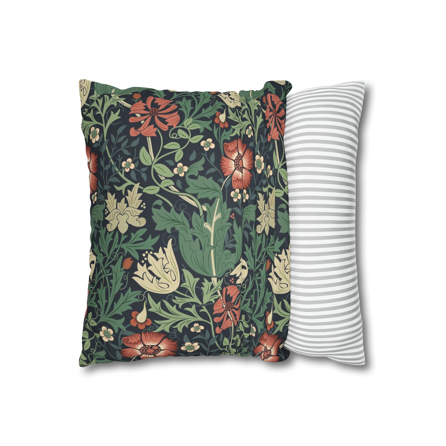 Faux Suede Cushion Cover inspired by William Morris - Compton Collection (Hill Cottage)