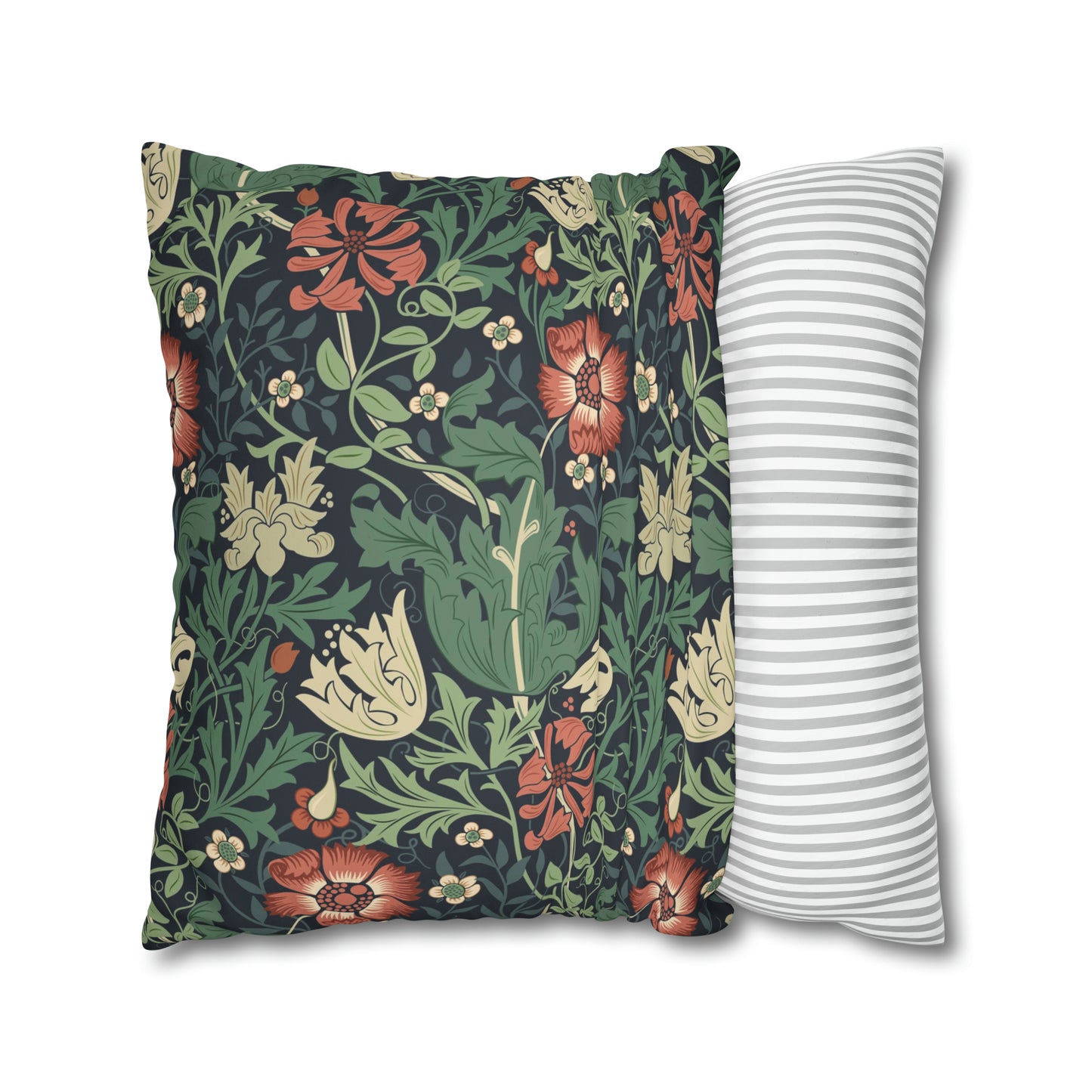 Faux Suede Cushion Cover inspired by William Morris - Compton Collection (Hill Cottage)