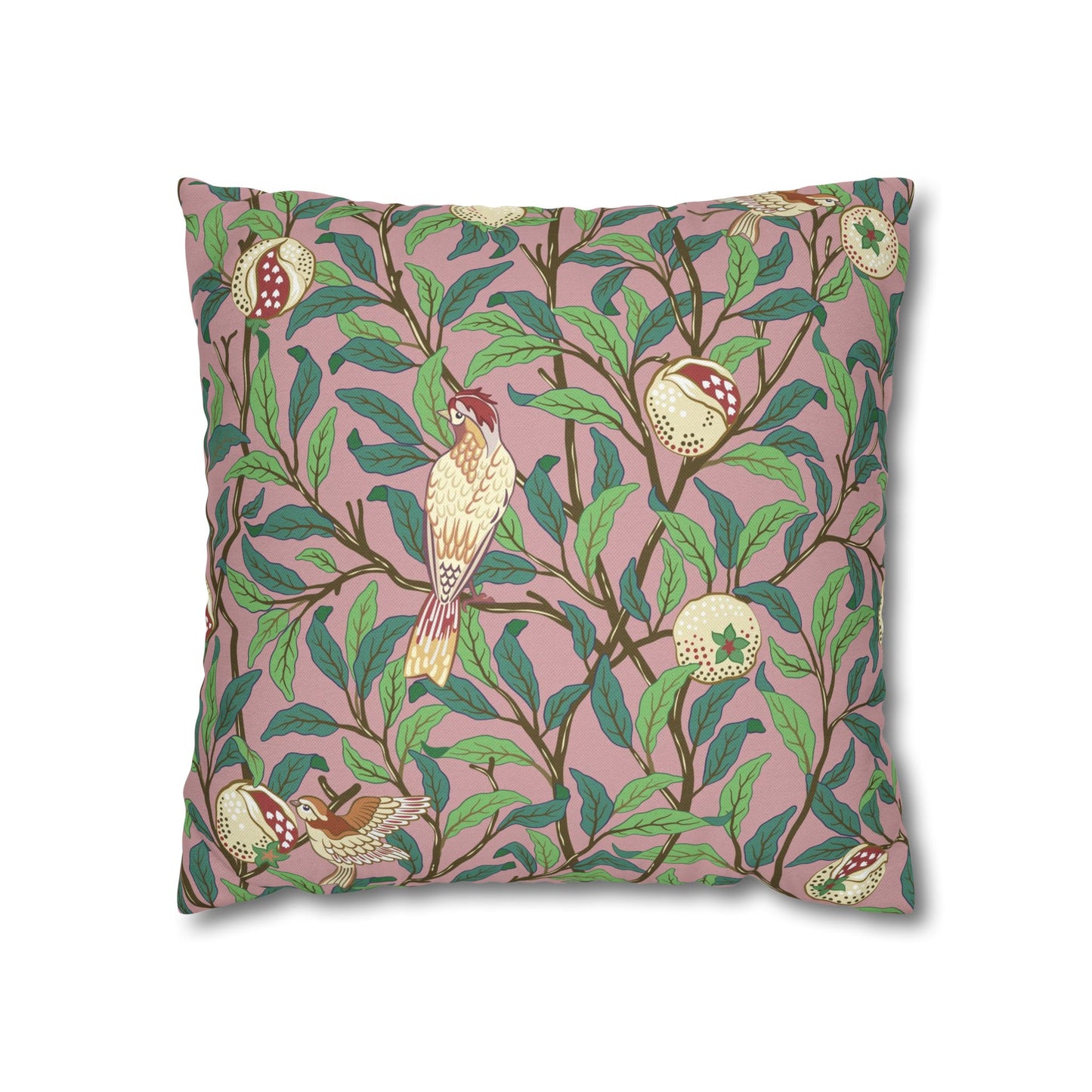 Cushion Cover inspired by William Morris - Bird and Pomegranate Collection (Rosella)