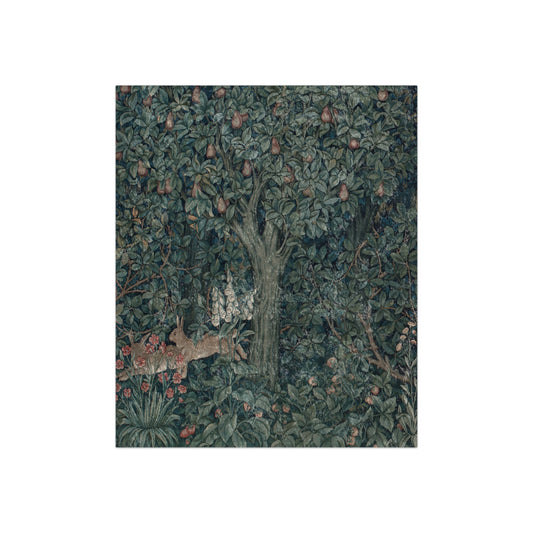 william-morris-co-lush-crushed-velvet-blanket-green-forest-collection-rabbit-3