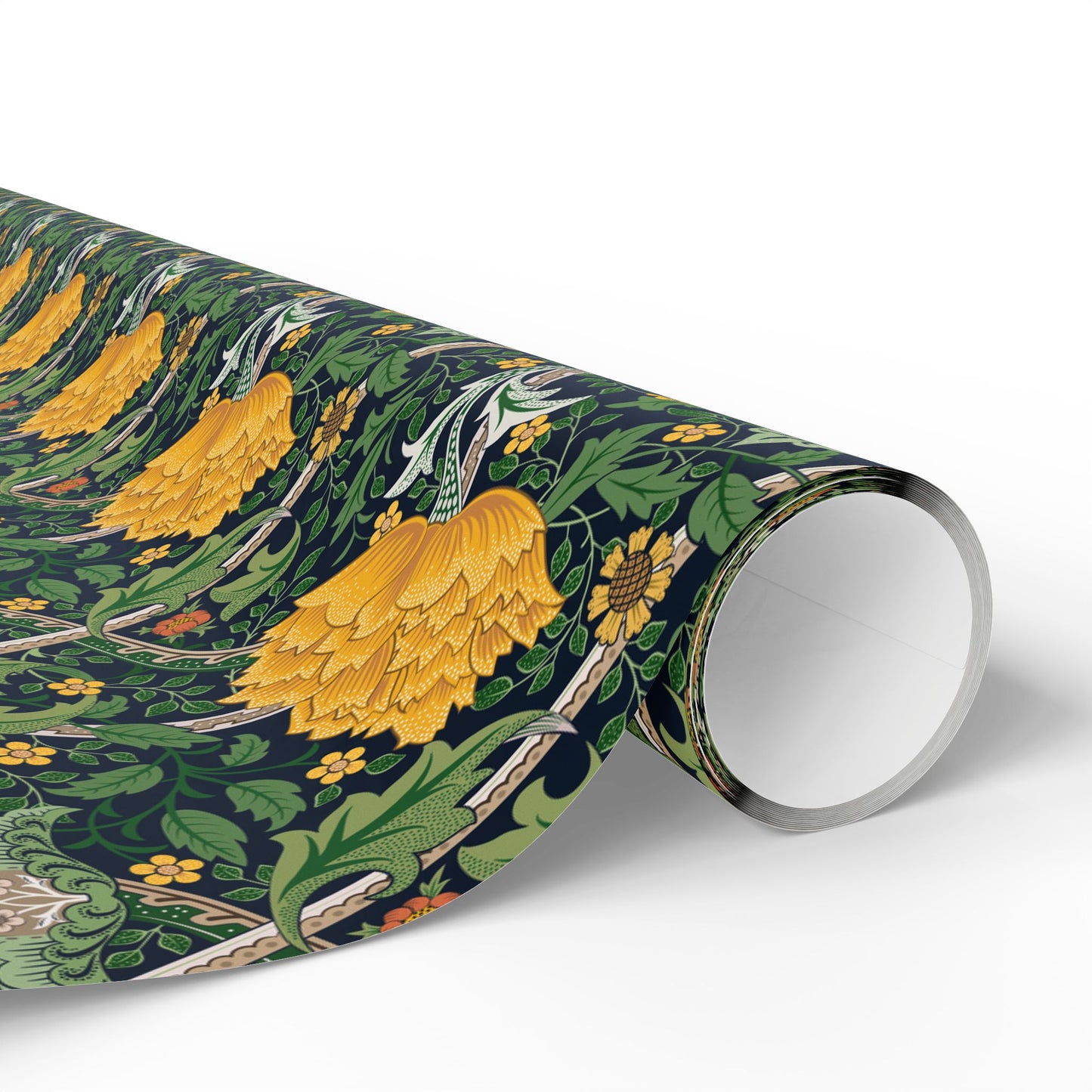 christmas-wrapping-paper-william-morris-chrysanthemum-yellow-7