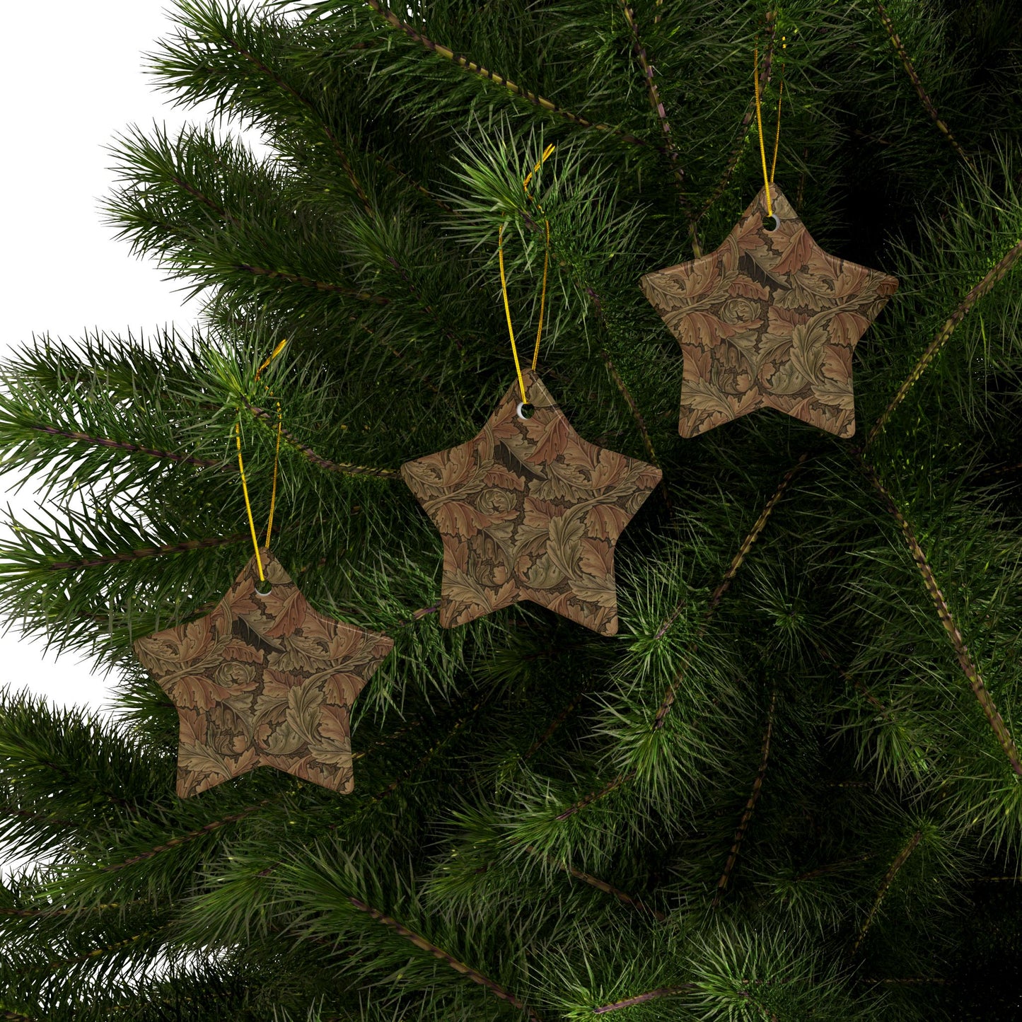 christmas-ornaments-william-morris-acanthus-brown-1-3-5-10-34