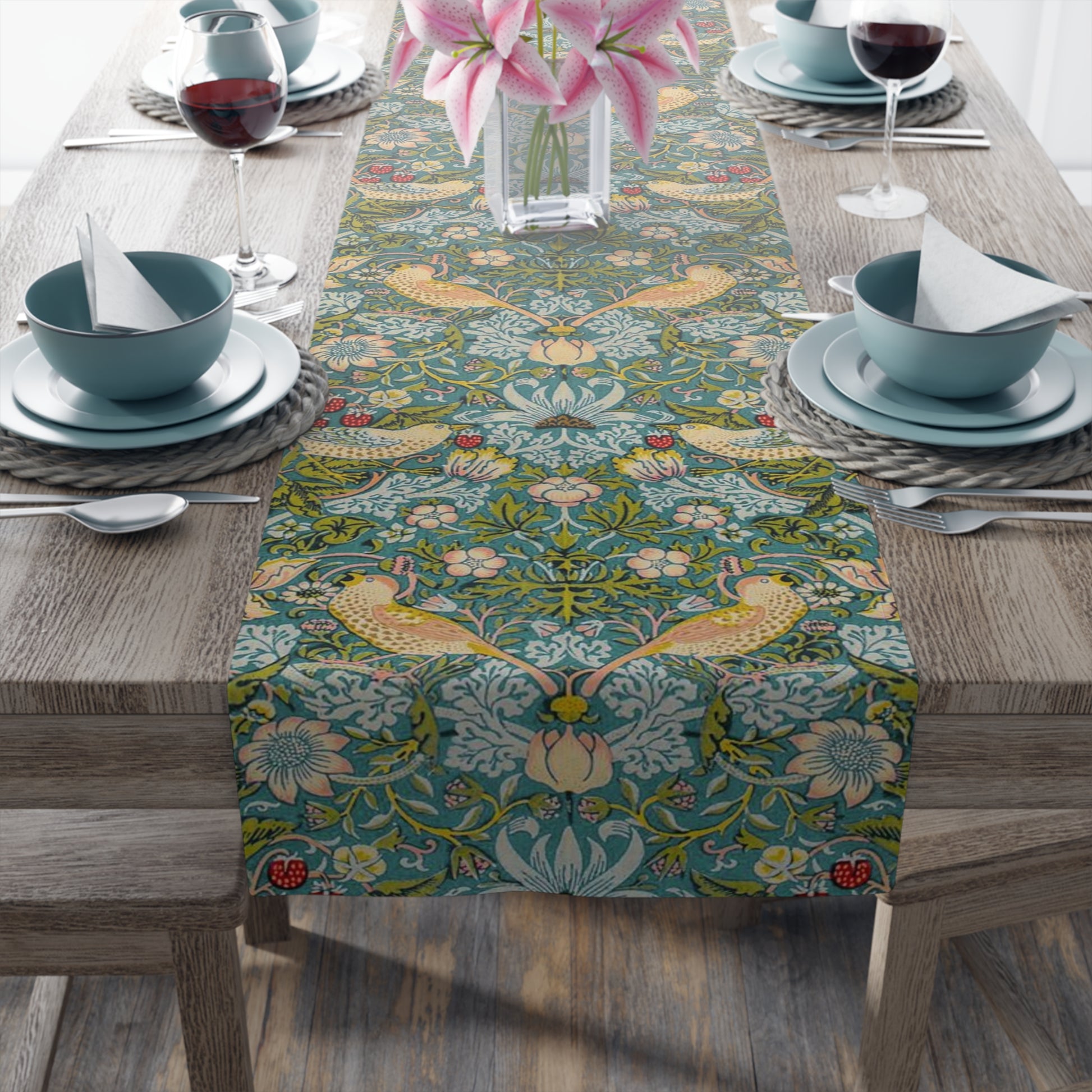 william-morris-co-table-runner-strawberry-thief-collection-duck-egg-blue-4