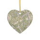 Ceramic Christmas Ornaments inspired by William Morris - Windrush Collection (Brook) - Double Sided Print: 1pc, 3pcs, 5pcs, 10pcs