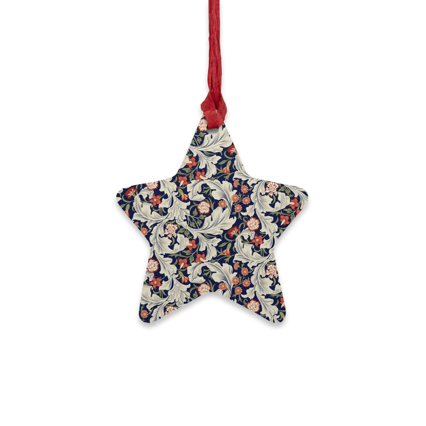 Wooden Christmas Ornaments inspired by William Morris -