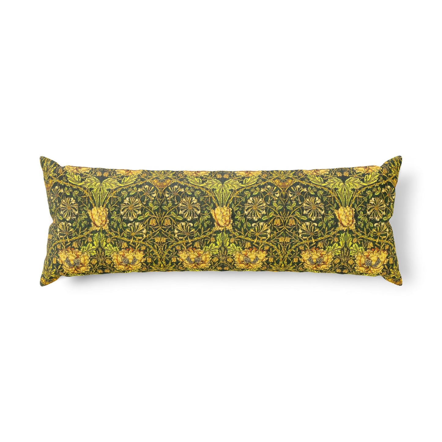 Body Pillow inspired by William Morris - Honeysuckle & Tulip Collection (Gold)