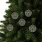 Ceramic Christmas Ornaments inspired by William Morris - Snakeshead Collection - Double Sided Print: 1pc, 3pcs, 5pcs, 10pcs