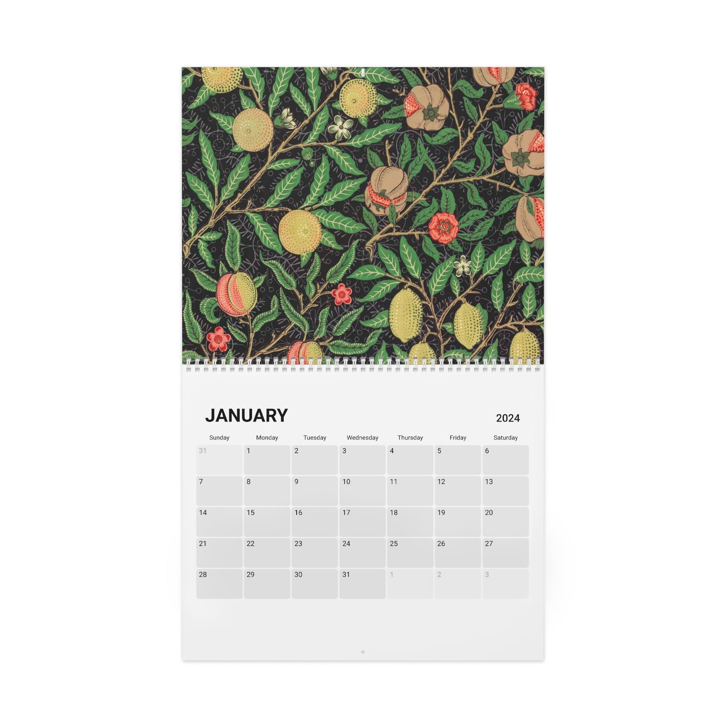 William Morris & Co Wall Calendar - Green (2024)