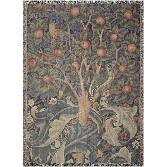 william-morris-co-woven-cotton-blanket-with-fringe-woodpecker-collection-1