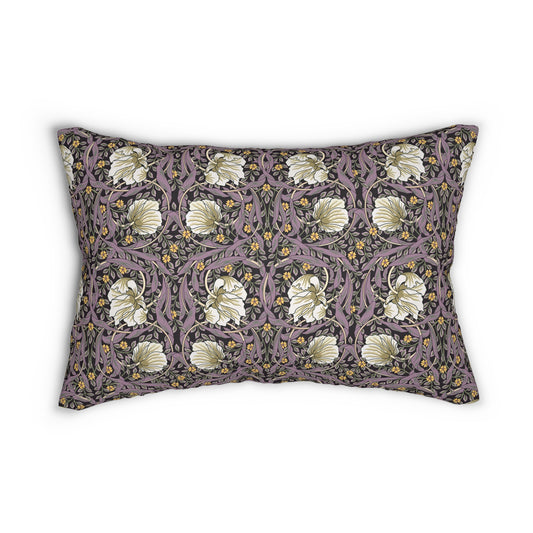 william-morris-co-spun-poly-lumbar-cushion-pimpernel-collection-rosewood-1