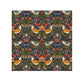 Washcloth inspired by William Morris - Strawberry Thief Collection (Ebony)