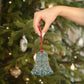 Wooden Christmas Ornaments inspired by William Morris - Melsetter Collection (Evergreen Teal)