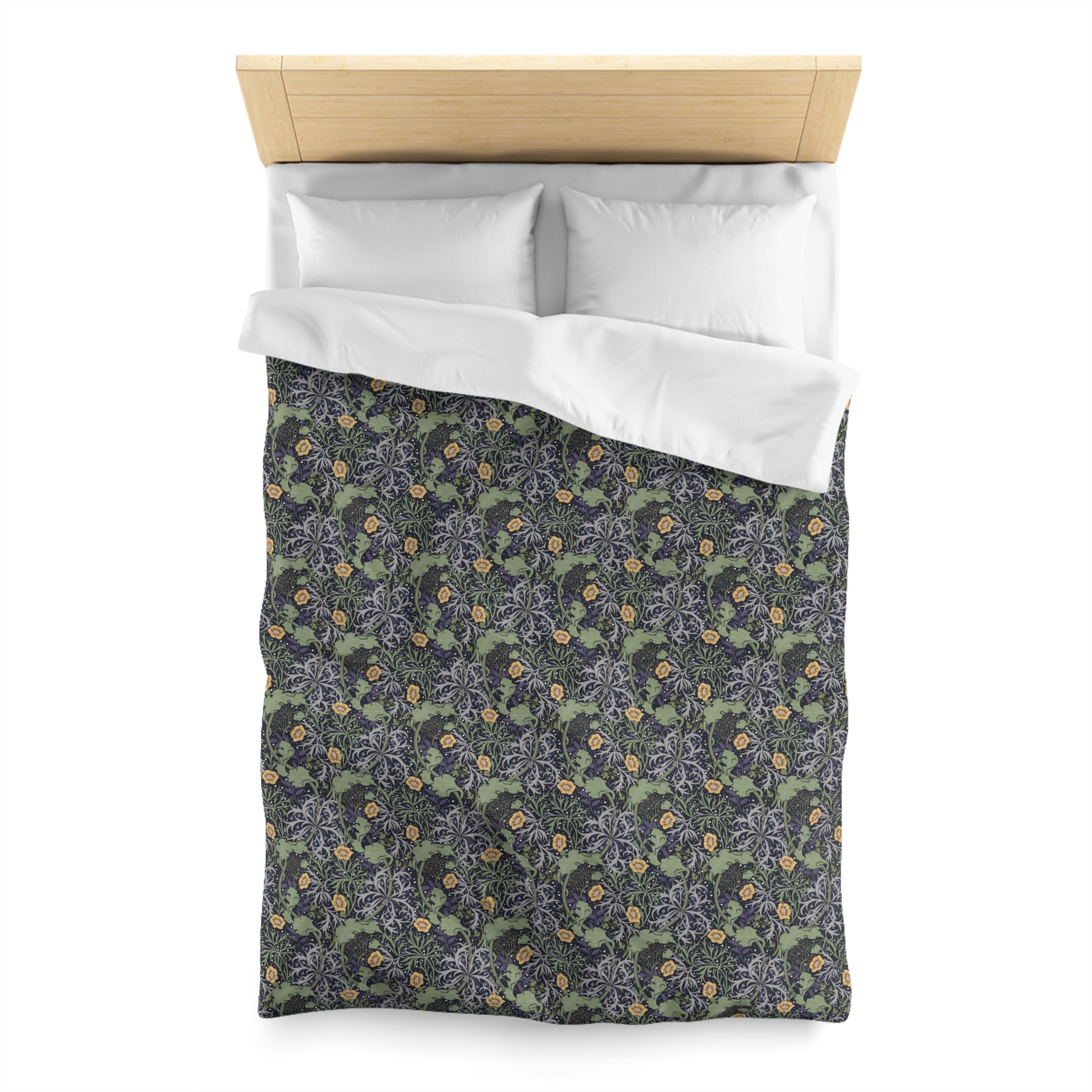 duvet-cover-inspired-by-william-morris-seaweed-collection-yellow-flower-4