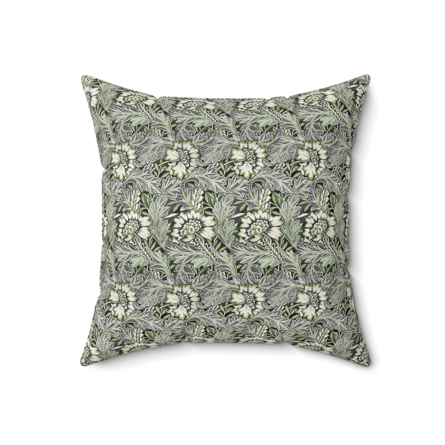 Faux Suede Cushion inspired by William Morris -