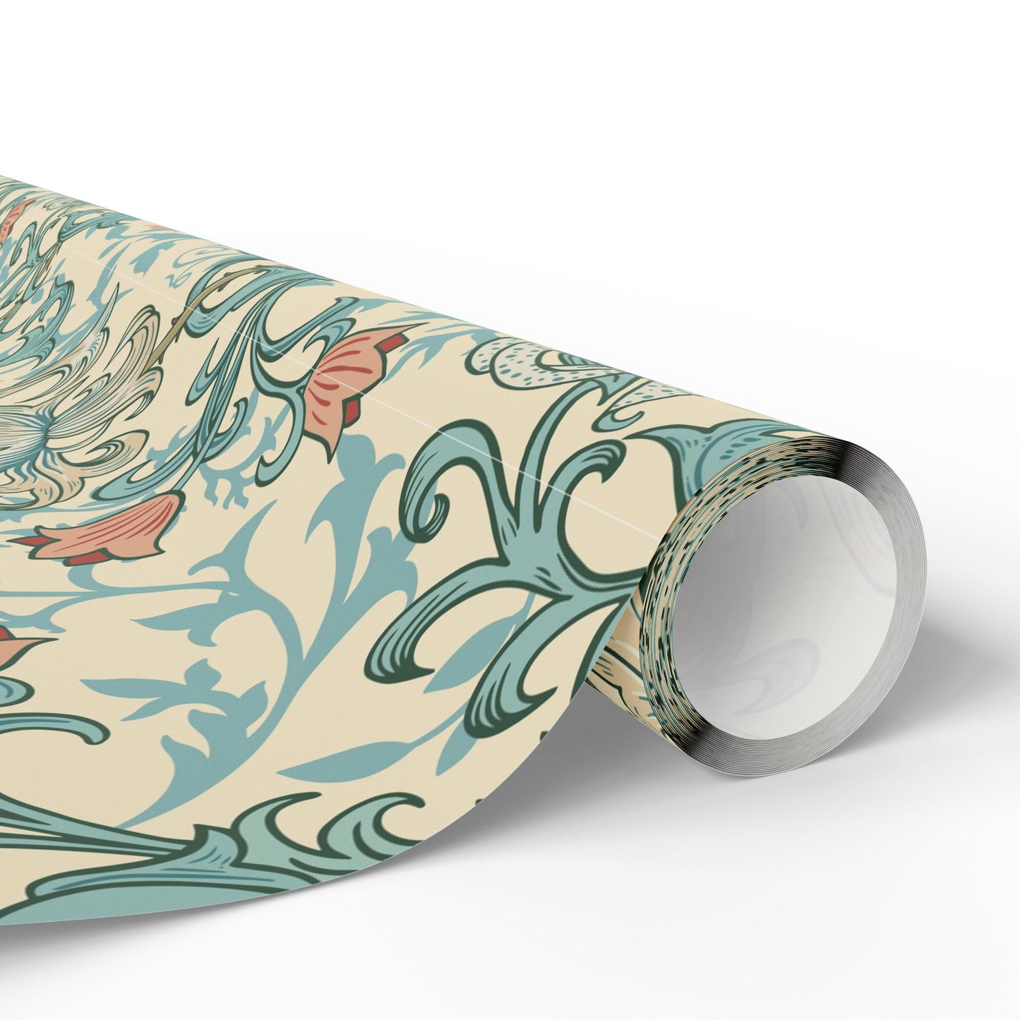 Gift Wrapping Paper inspired by William Morris - Golden Lily Collection (Mineral)
