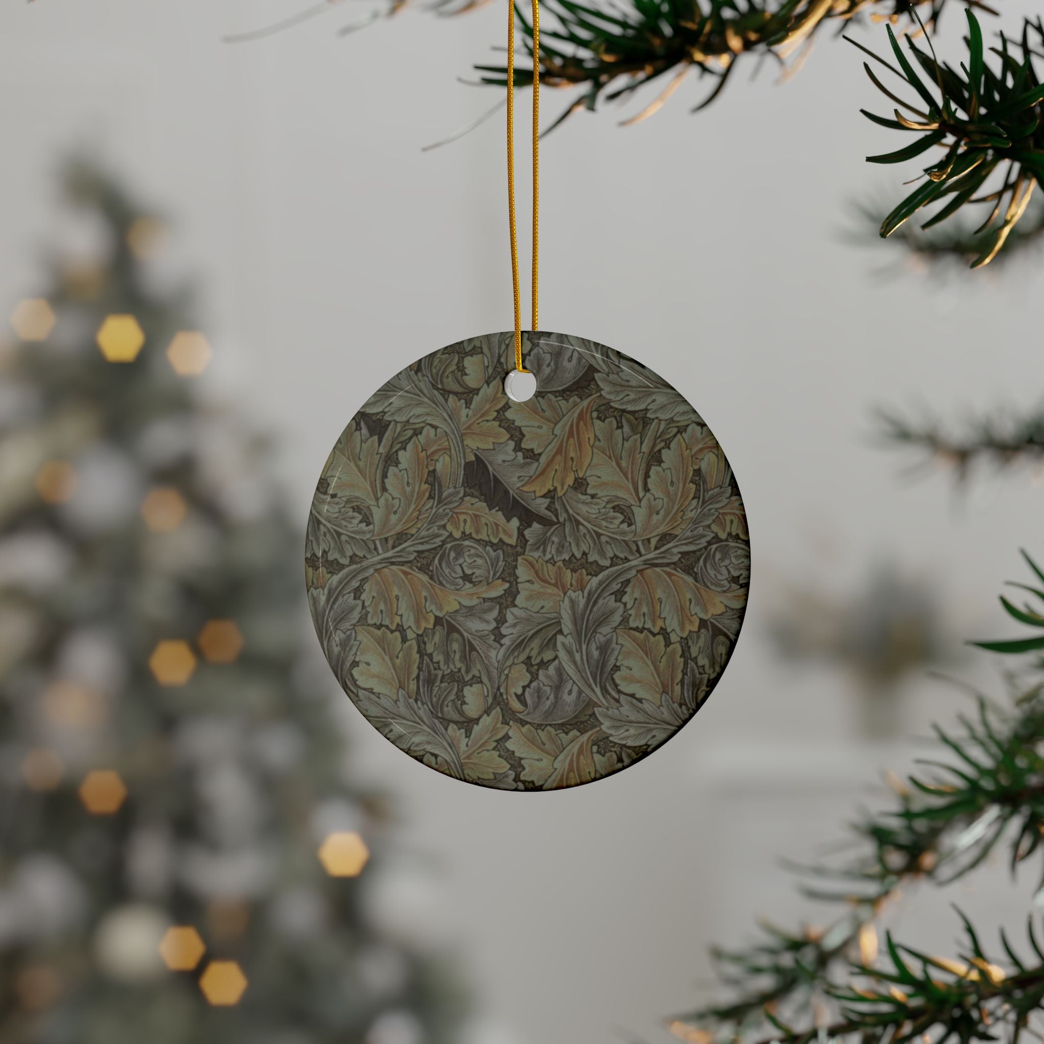 The World of Ornament　William Morris Christmas Ornaments William Morris - Acanthus (Grey) - 1, 3, 5, 10
