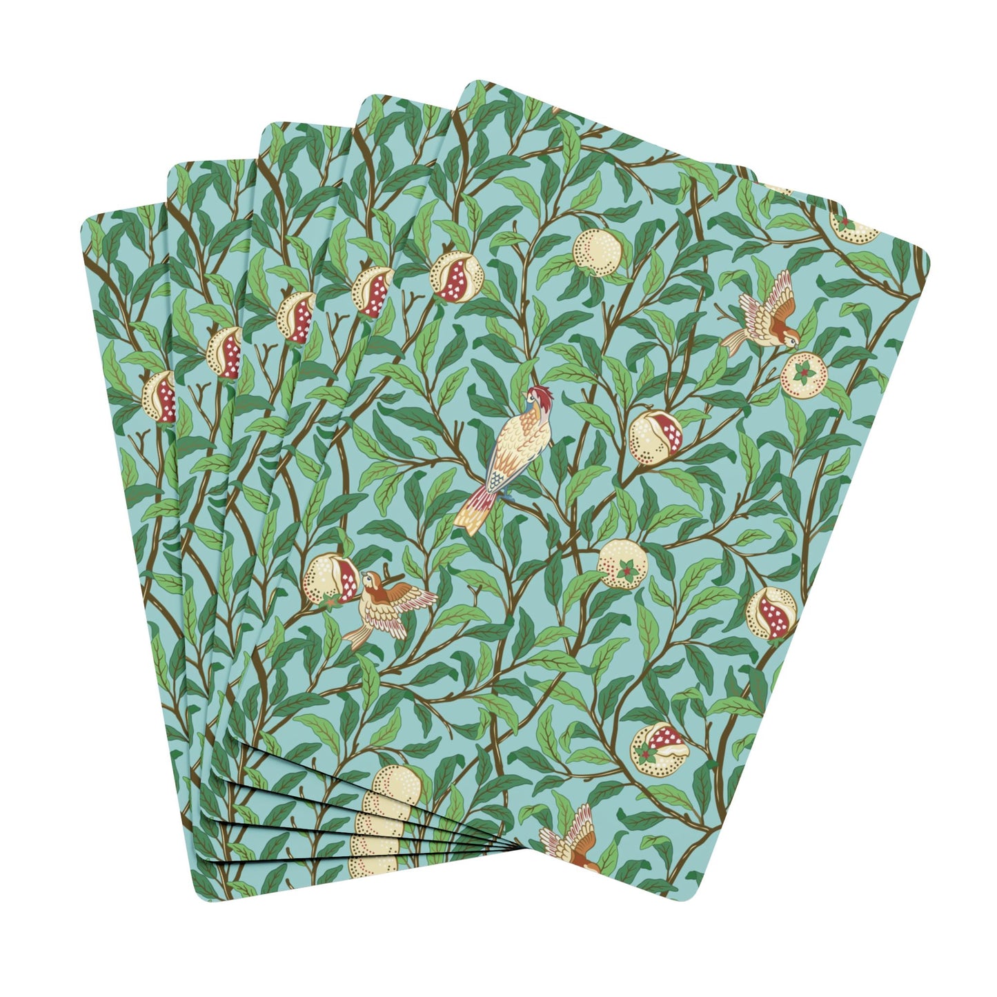 playing-cards-by-william-morris-bird-pomegranate-tiffany-blue-1
