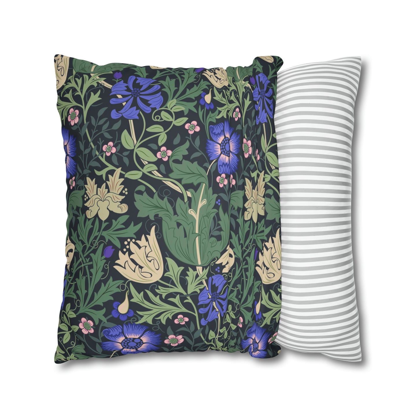 Faux Suede Cushion Cover inspired by William Morris - Compton Collection (Bluebell Cottage)