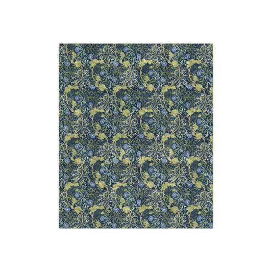 william-morris-co-lush-crushed-velvet-blanket-seaweed-collection-blue-flower-3