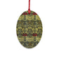 Wooden Christmas Ornaments inspired by William Morris - Tulip & Rose Collection