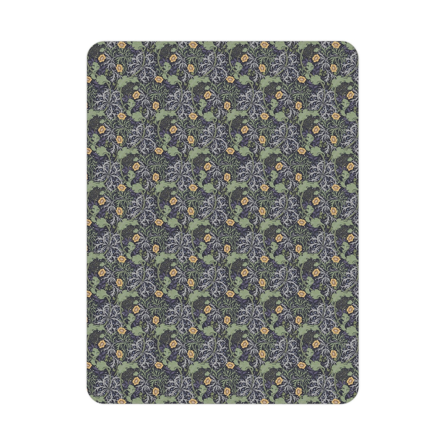 toddler-blanket-by-william-morris-seaweed-collection-yellow-flower-3