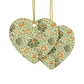 Ceramic Christmas Ornaments inspired by William Morris - Grafton Collection - Double Sided Print: 1pc, 3pcs, 5pcs, 10pcs