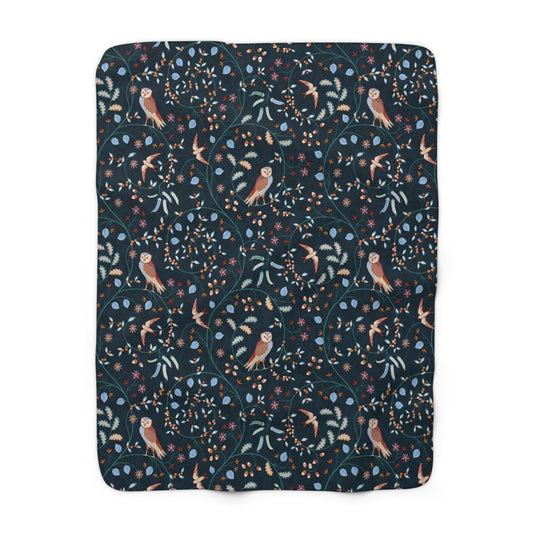 sherpa-fleece-blanket-by-william-morris-newill-collection-night-1