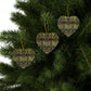 Ceramic Christmas Ornaments inspired by William Morris - Tulip & Rose Collection - Double Sided Print: 1pc, 3pcs, 5pcs, 10pcs