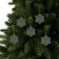 Ceramic Christmas Ornaments inspired by William Morris - Wandle Collection (Grey) - Double Sided Print: 1pc, 3pcs, 5pcs, 10pcs