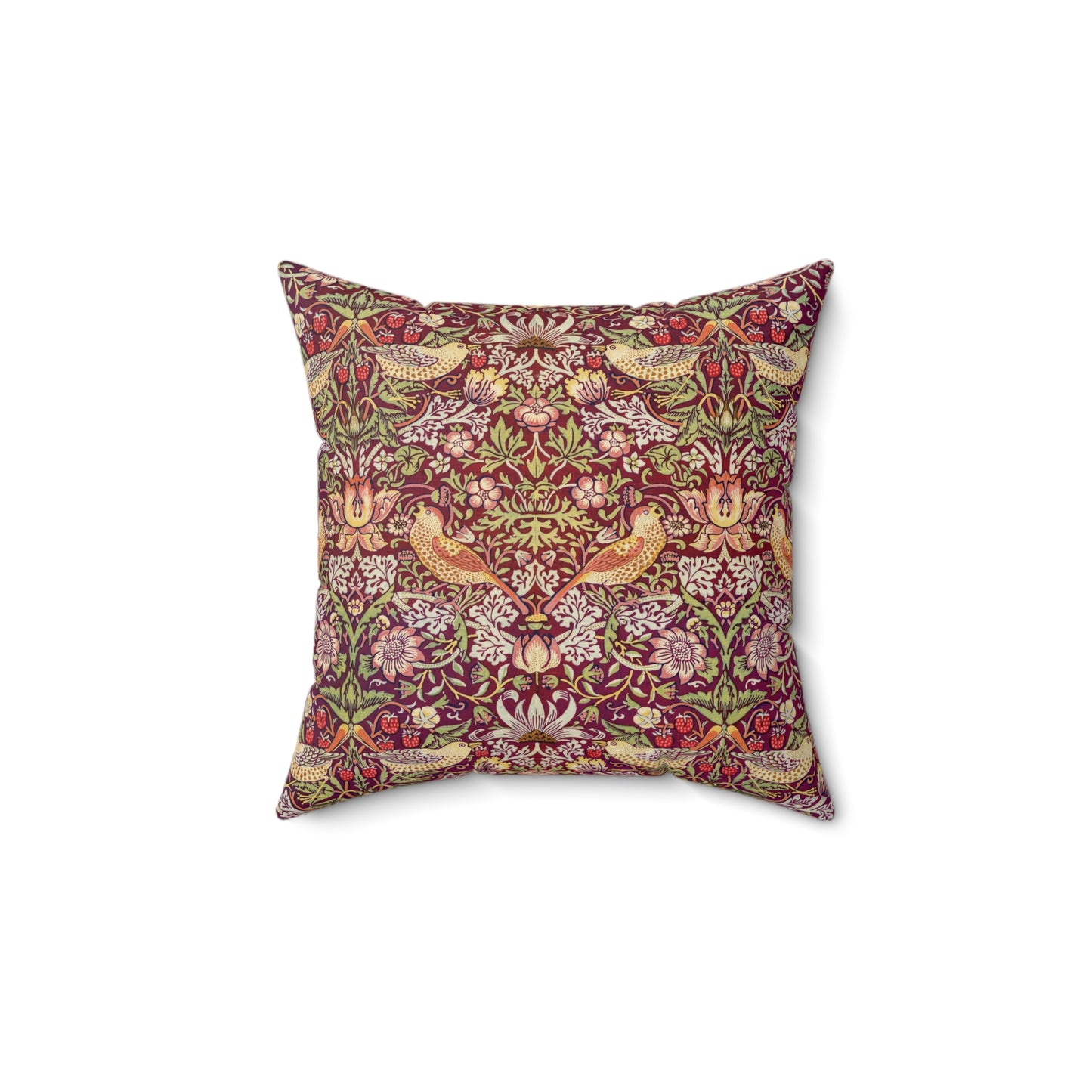 william-morris-co-faux-suede-cushion-strawberry-thief-collection-crimson-2