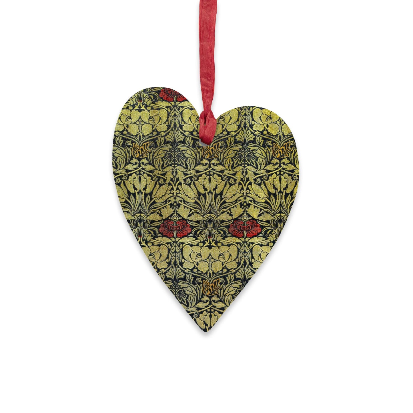 Wooden Christmas Ornaments inspired by William Morris - Tulip & Rose Collection