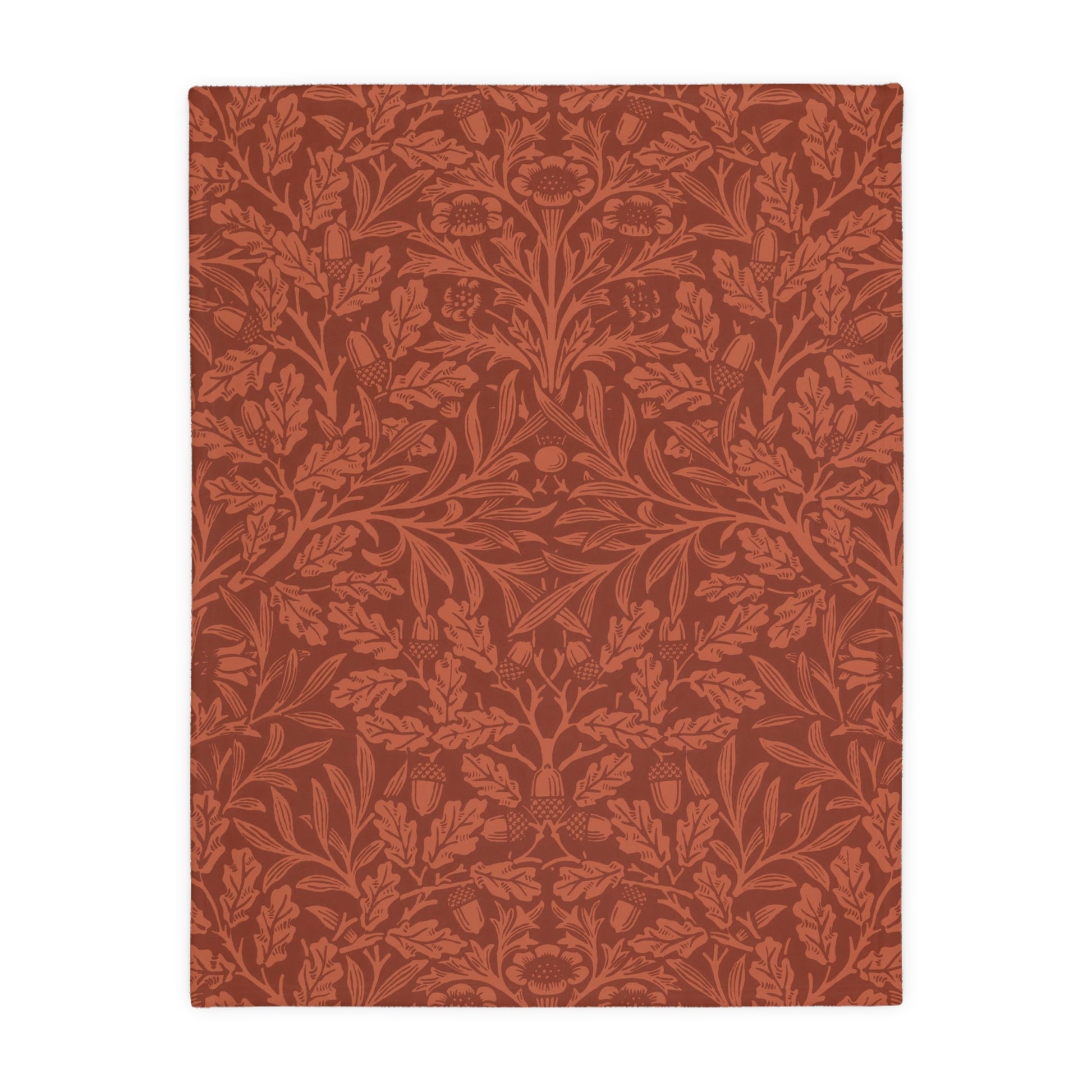 william-morris-co-luxury-velveteen-minky-blanket-two-sided-print-acorns-and-oak-leaves-collection-8