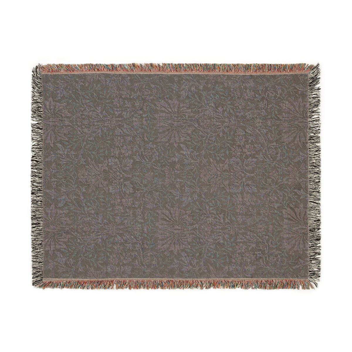 Woven Cotton Blanket inspired by William Morris - Flower Garden Collection