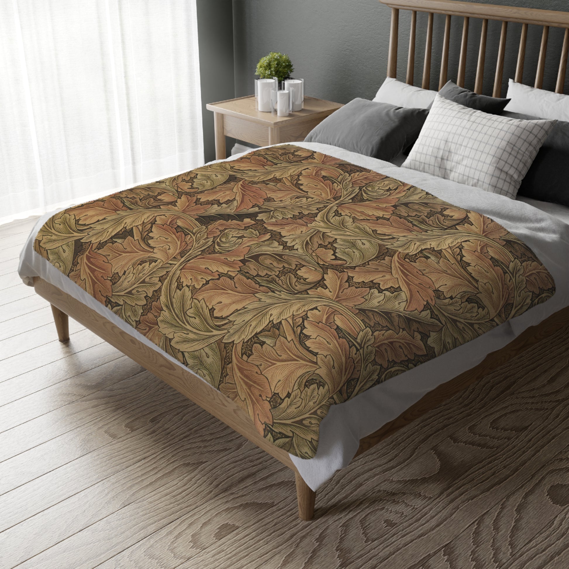 william-morris-co-luxury-velveteen-minky-blanket-two-sided-print-acanthus-collection-14