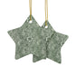 Ceramic Christmas Ornaments inspired by William Morris - Marigold Collection - Double Sided Print: 1pc, 3pcs, 5pcs, 10pcs