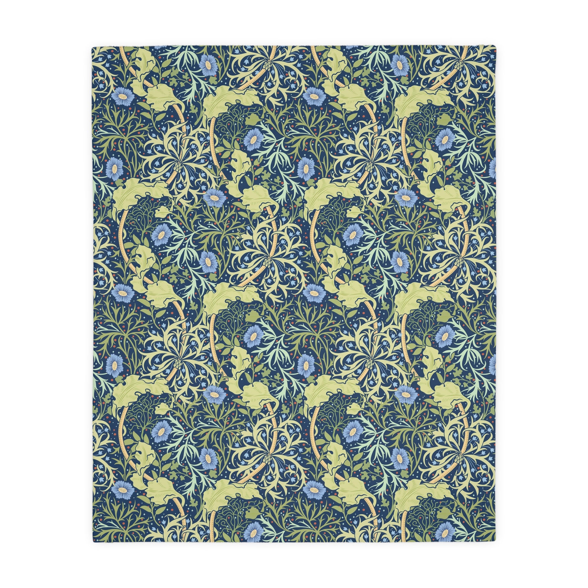 william-morris-co-luxury-velveteen-minky-blanket-two-sided-print-seaweed-collection-14