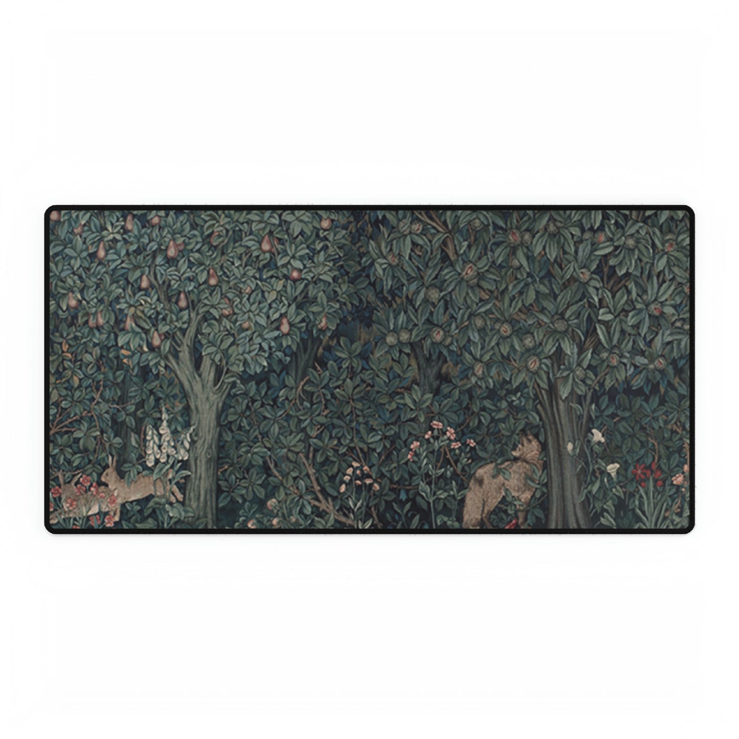 william-morris-co-desk-mat-green-forest-collection-rabbit-and-fox-4