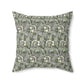 Faux Suede Cushion inspired by William Morris -