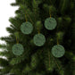 Ceramic Christmas Ornaments inspired by William Morris - Acanthus Collection (Green) - Double Sided Print: 1pc, 3pcs, 5pcs, 10pcs