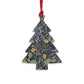 Wooden Christmas Ornaments inspired by William Morris - Seaweed Collection (Yellow Flower)
